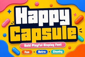 Happy Capsule Font: Playful Typography for Creative Projects
