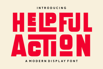 Helpful Action Font for Creative Design Projects