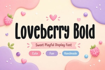 Loveberry Bold Font for Creative Design Projects