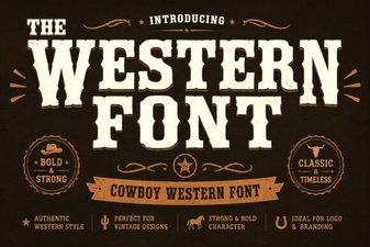 The Western Font: Bold Typography for Creative Projects