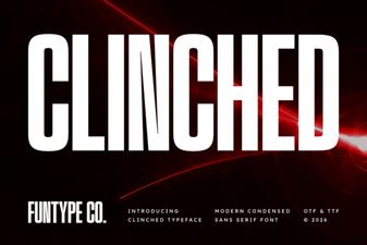 Clinched Font: Bold Typography for Creative Projects